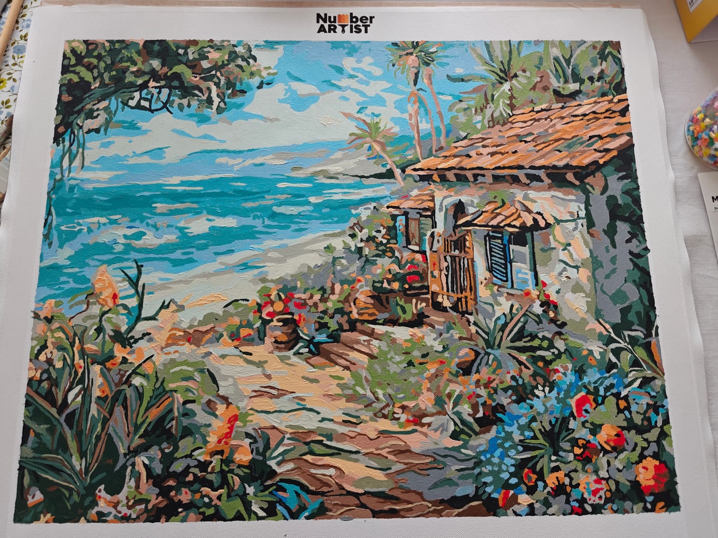 Customer photo review of Floral Seaside Cottage