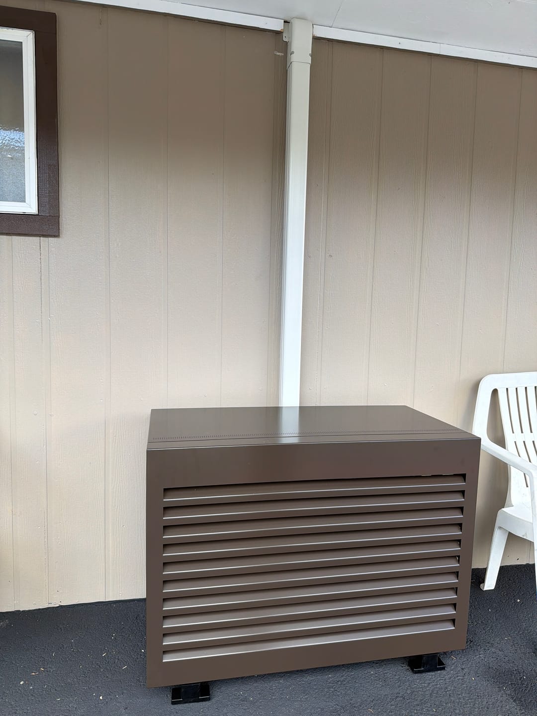 Customer photo review of Mini-Split AC Cover - Bronze