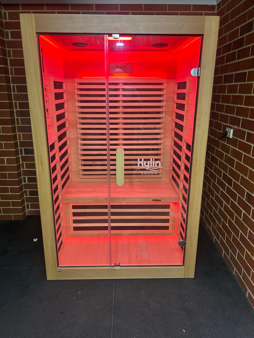 Customer photo review of Kylin Low EMF Carbon Infrared Sauna 2 Person with floor heater H6201-F
