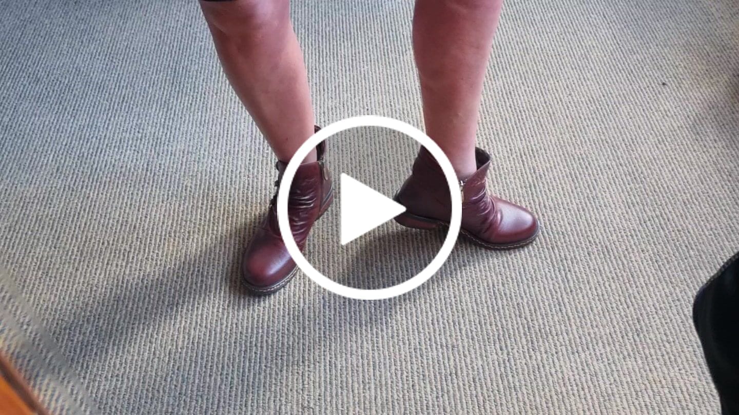 Customer video review of Retro Charm Leather Flat Ankle Boots