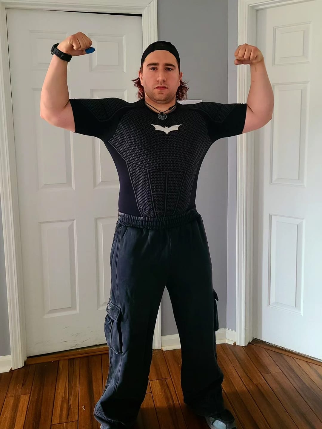 Customer photo review of 2131 - Batman Armored Sweats