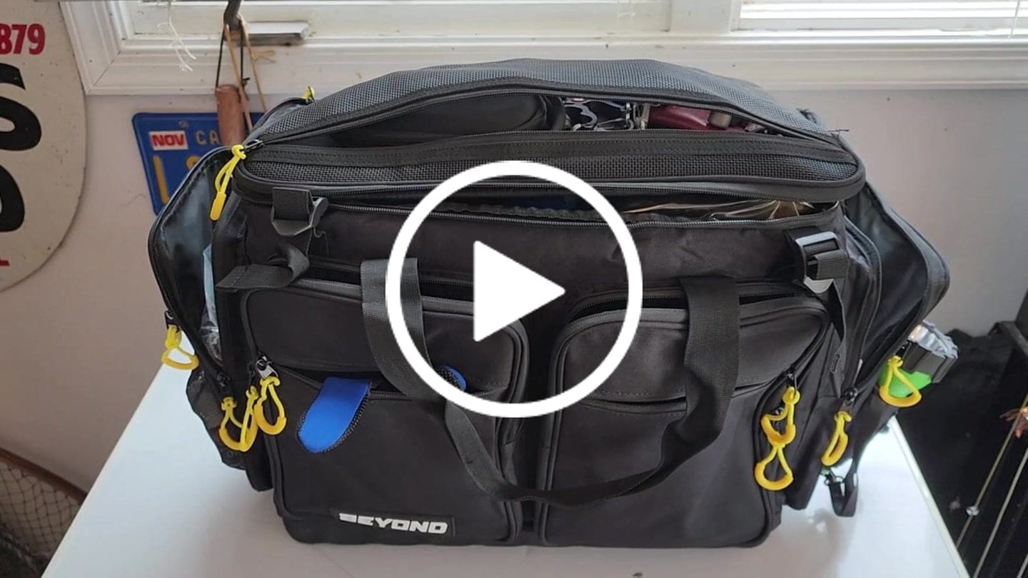 Customer video review of Beyond Fishing Hauler Tackle Bags -Available in Medium, Large, and Extra-Large