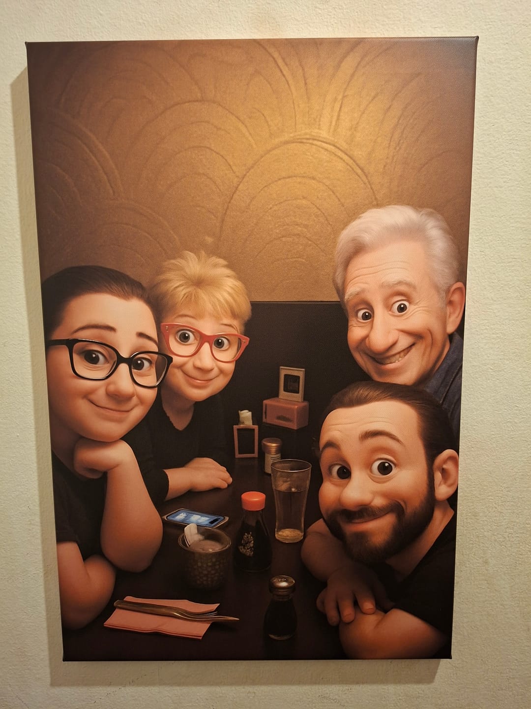 Customer photo review of Personalisierte Leinwand - Animiertes Portrait