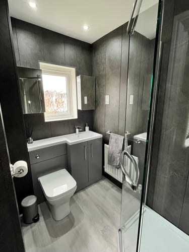 Customer photo review of Ryker 1100mm Toilet & Basin Combination Unit - Satin Grey