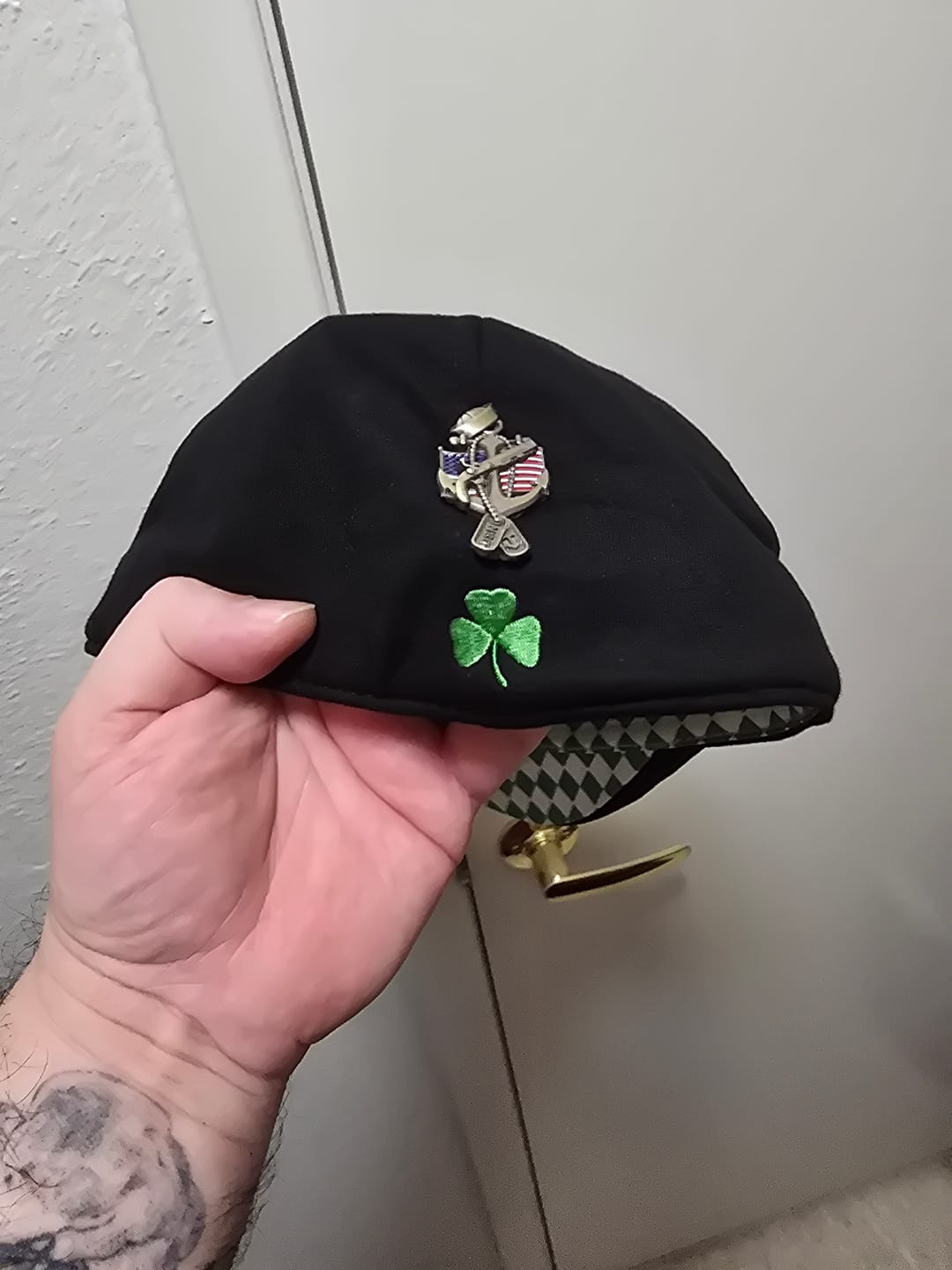 Customer photo review of US Navy Veteran Pin