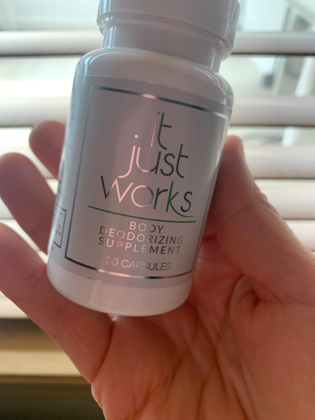 Customer photo review of Body Deodorizing Supplement by It Just Works