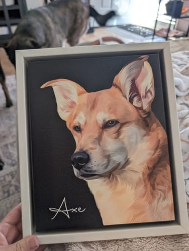 Customer photo review of Pet Art Canvas Wrap