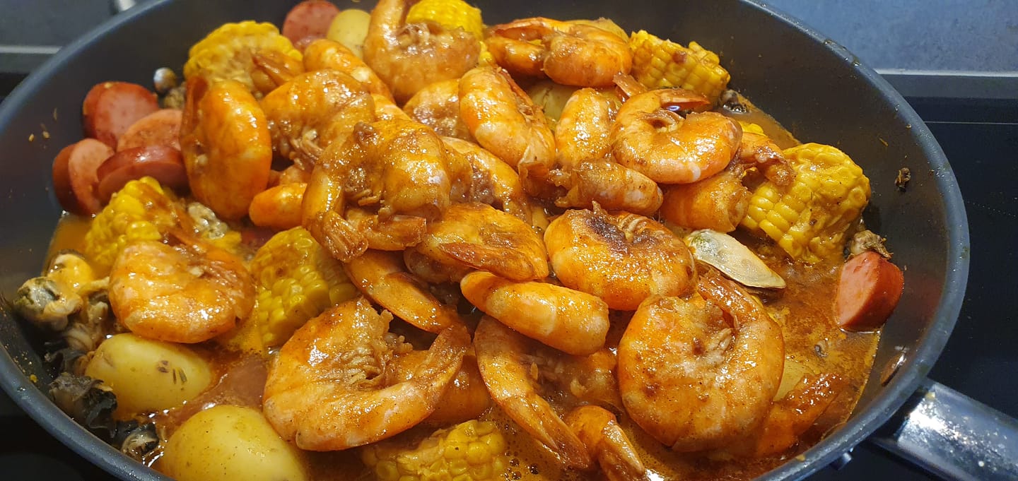 Customer photo review of Seafood Boil Bomb