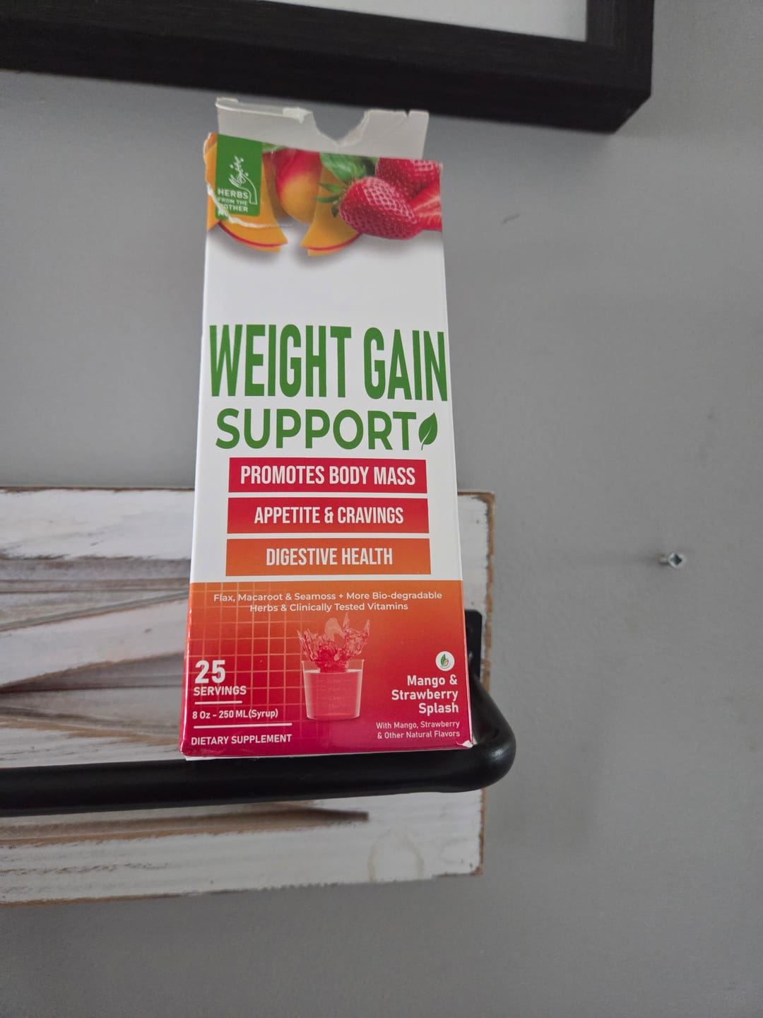 Customer photo review of Herbapeutic Weight Gain Syrup
