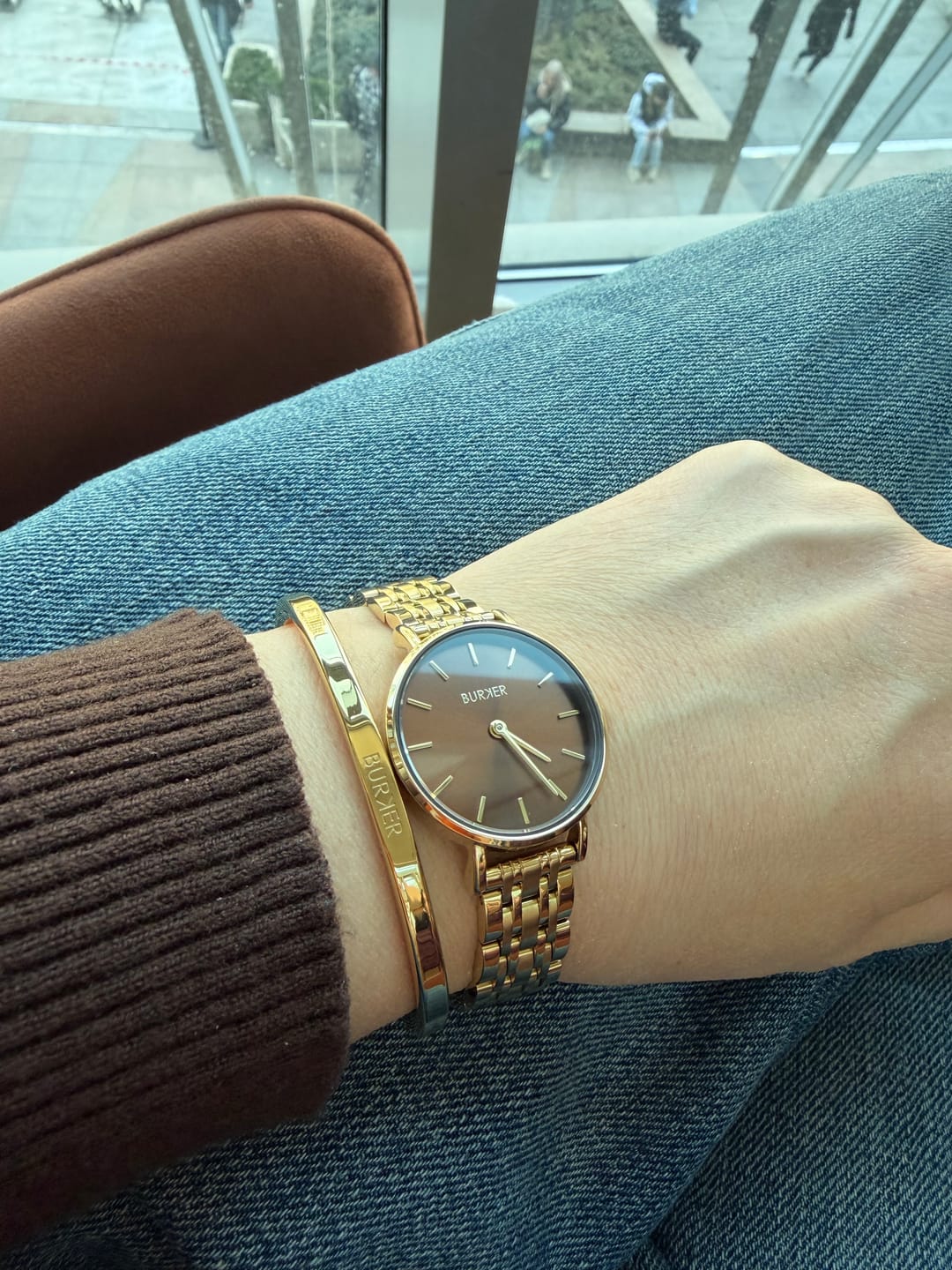 Customer photo review of Ruby Petite Gold Brown