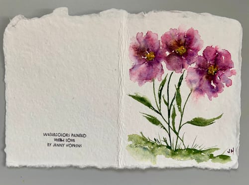 Customer photo review of White 8x10 Handmade Paper - Pack of 5