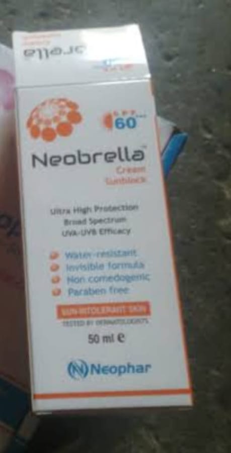 Customer photo review of Neobrella Sunblock Cream SPF60 PA+++
