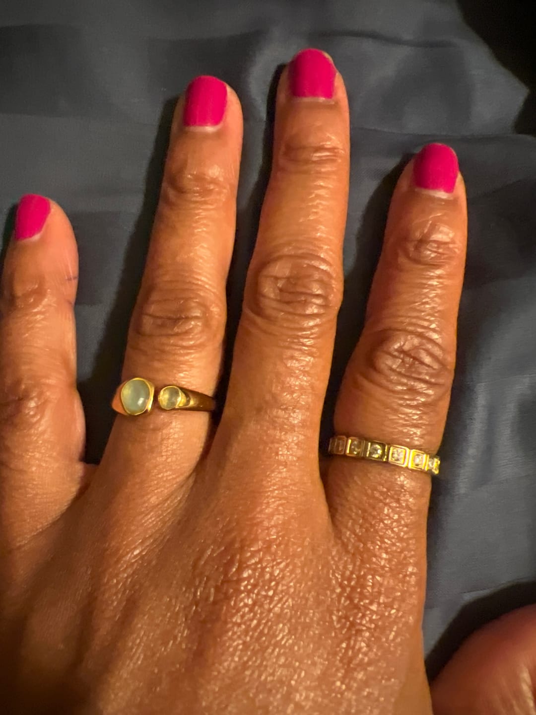 Customer photo review of Vintage Aquamarine Wrap Ring