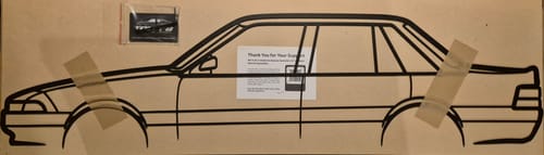 Customer photo review of Holden Commodore VL Calais Metal Wall Art Silhouette