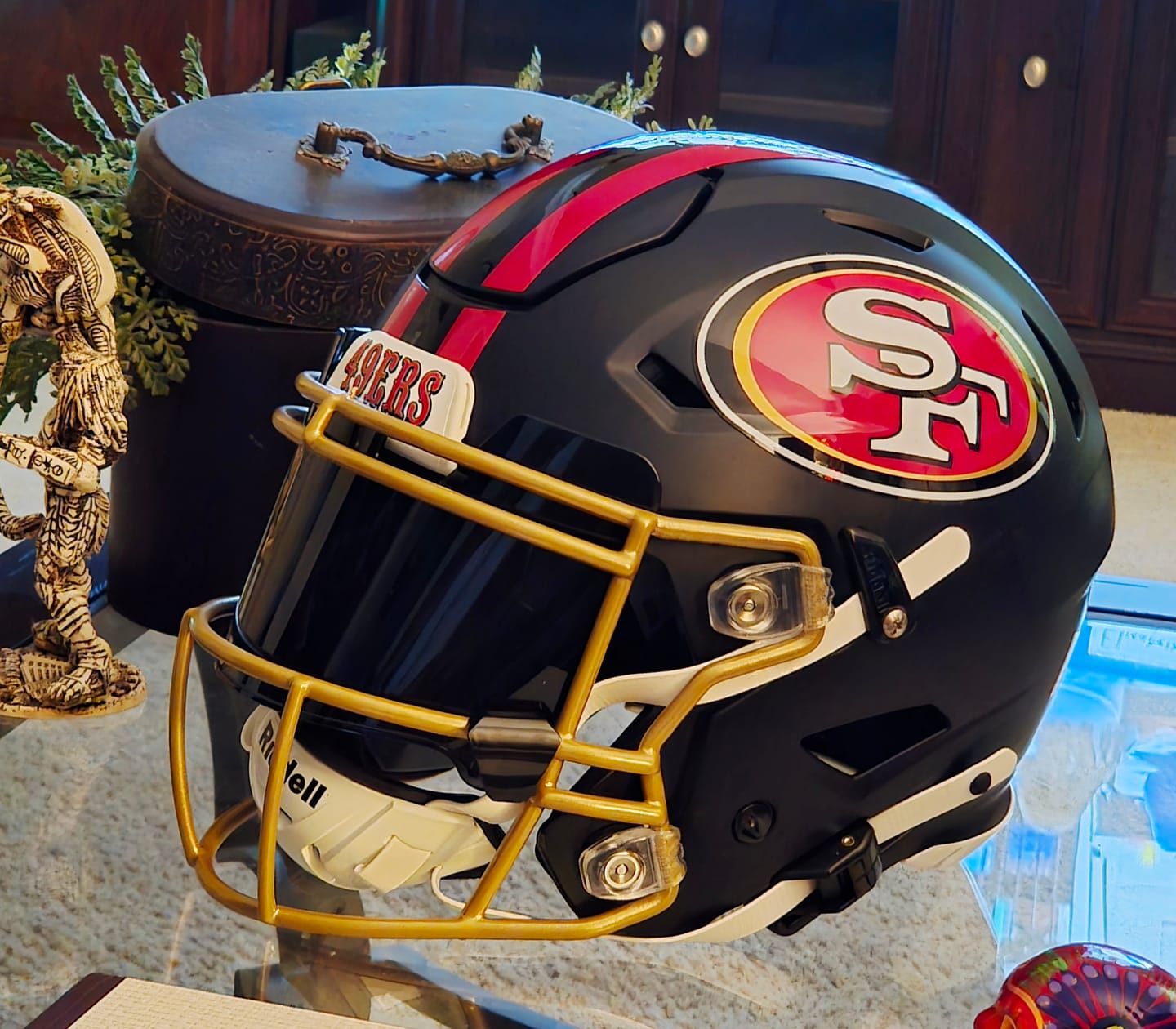 Customer photo review of San Francisco 49ers Riddell SpeedFlex Authentic Helmet - Rivalries 2025