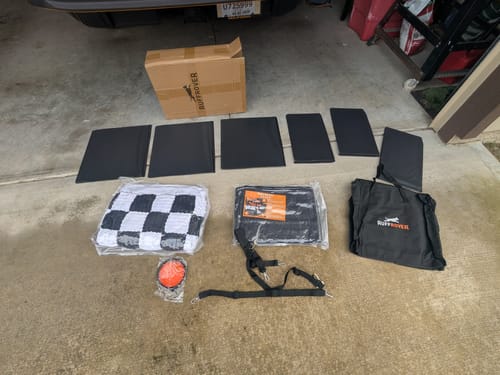 Customer photo review of RuffRover 2.0™ - Hard Bottom Dog Car Seat Protector