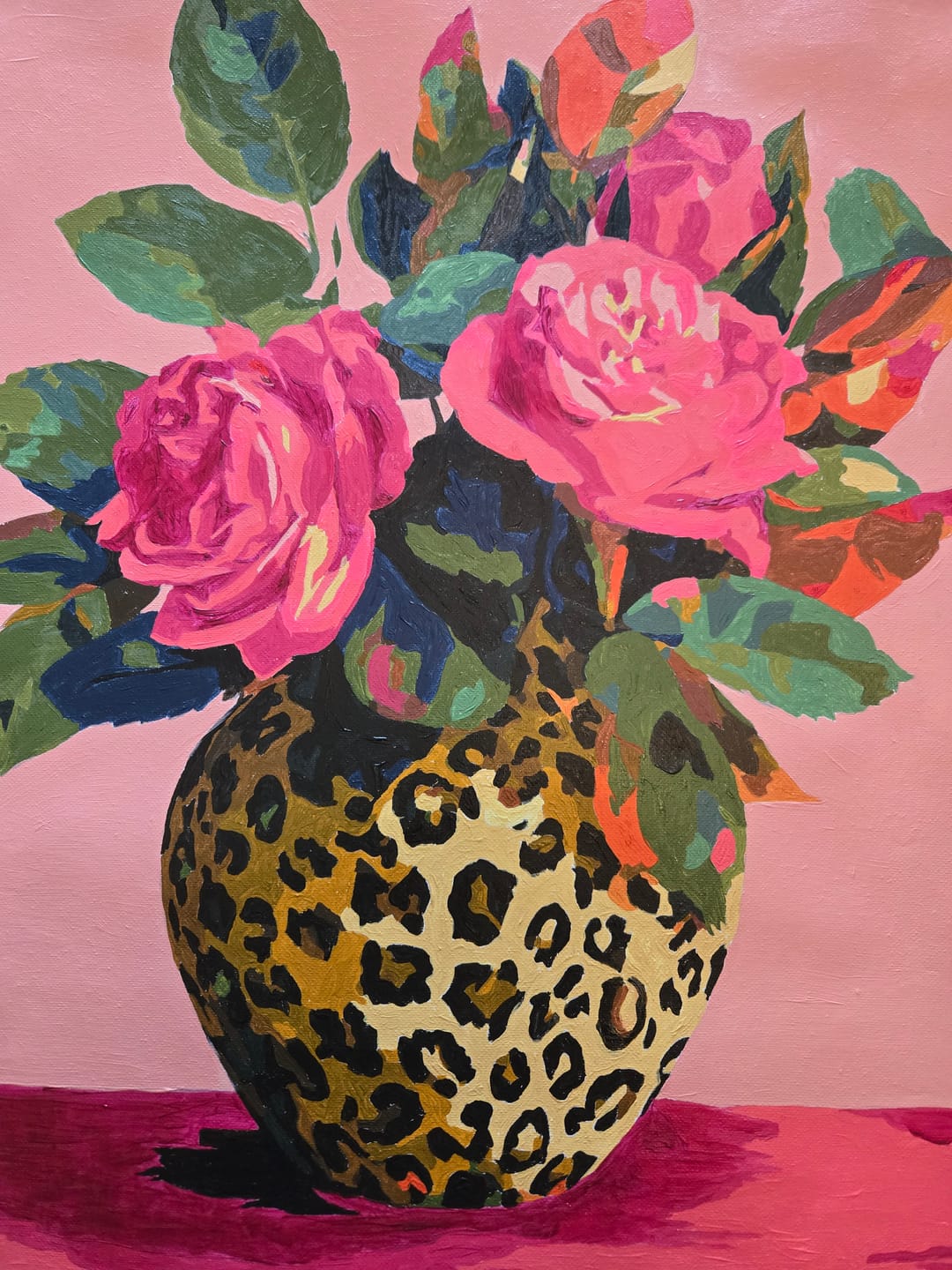 Customer photo review of Wild Roses | Paint by Number