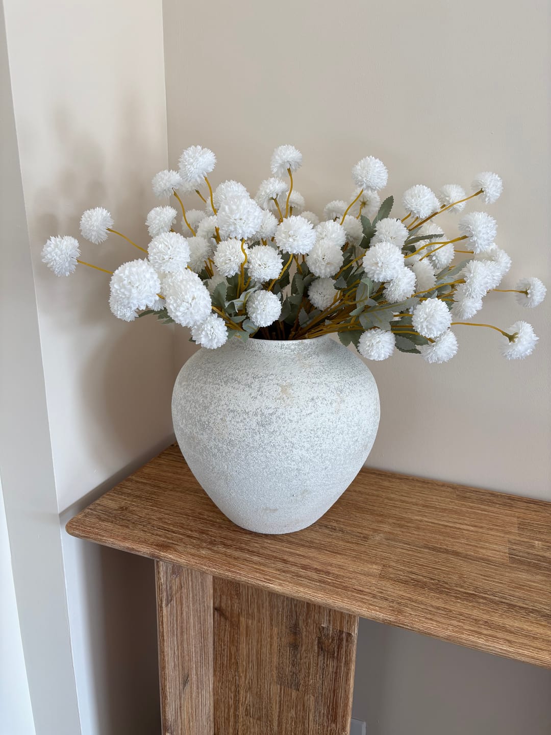 Customer photo review of Fleurs de Kiku - Blanc (20 tiges/ 100 pompons)