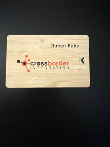 Customer photo review of Custom NFC Business Card