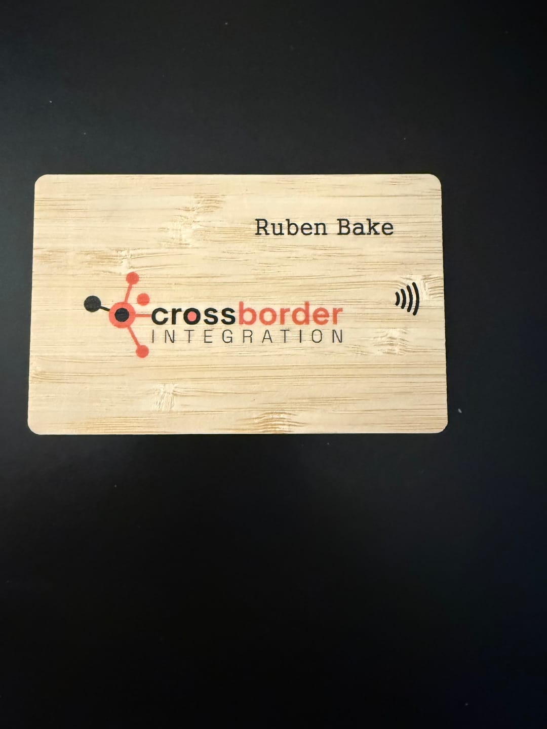 Customer photo review of Custom NFC Business Card