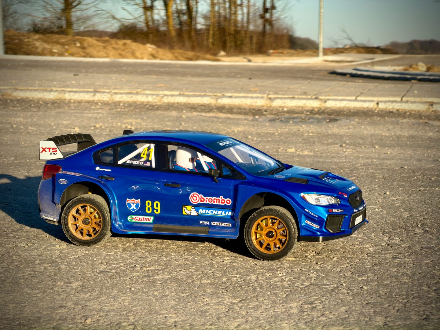 Customer photo review of Aluminum Brake Disc and Calliper Set For 1/10 RC Rally Car