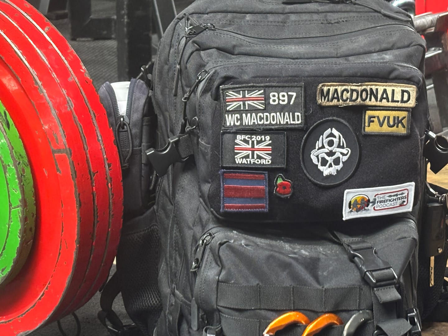 Customer photo review of Embroidered Skull Logo Patch