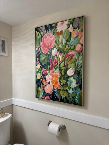 Customer photo review of Flower Canvas Art #FL080