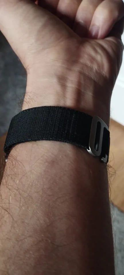 Customer photo review of COROS Nylon Band Strap For Smartwatch - Breathable Sport Loop