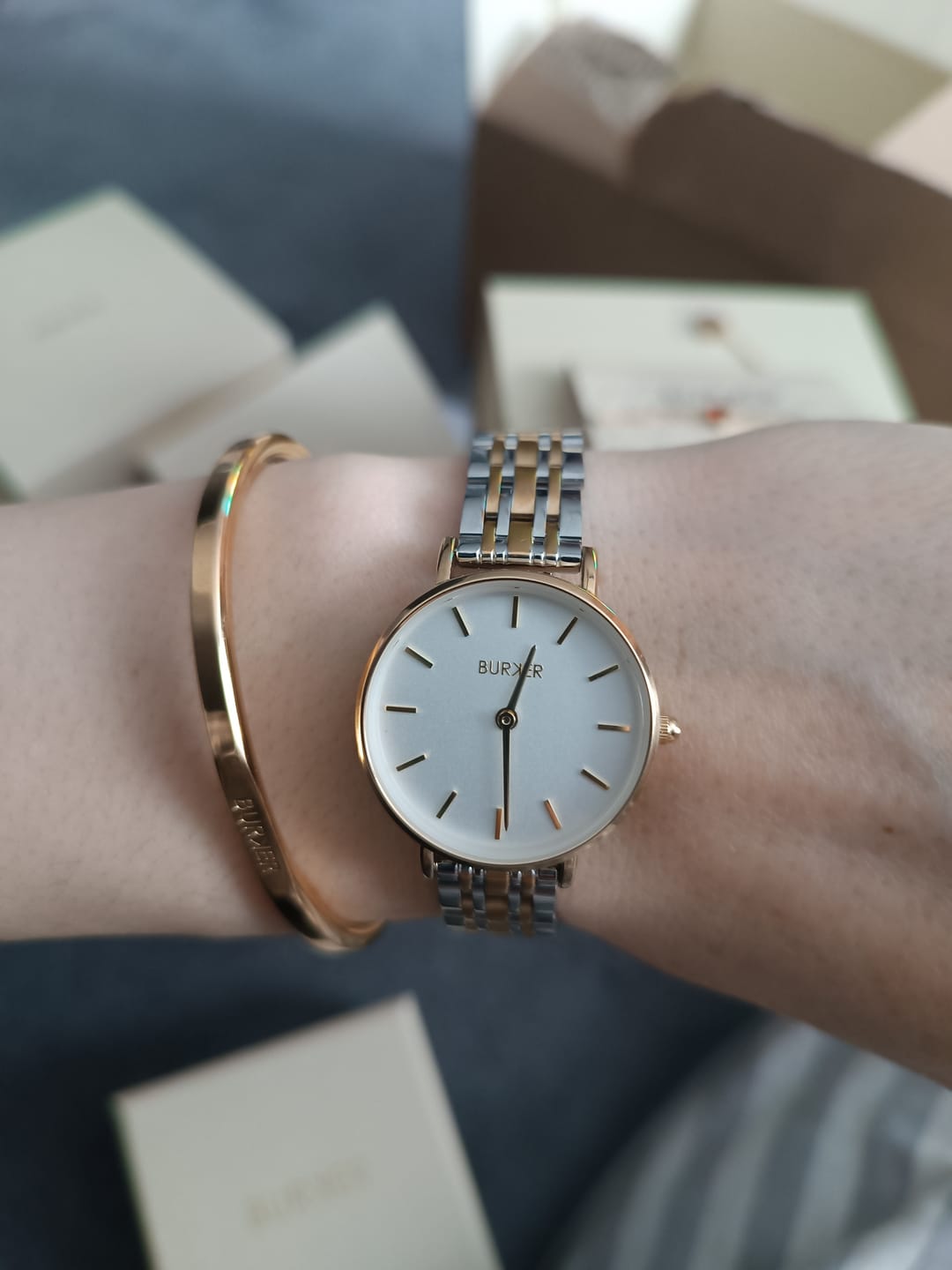 Customer photo review of Ruby Petite Gold Silver