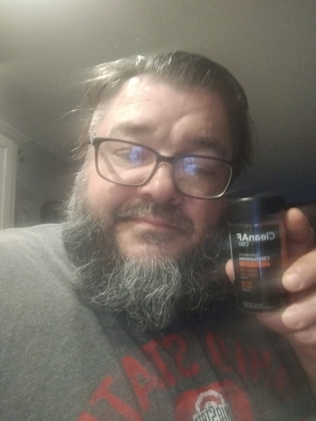 Customer photo review of Orange CBD + CBG Gummies for Relief