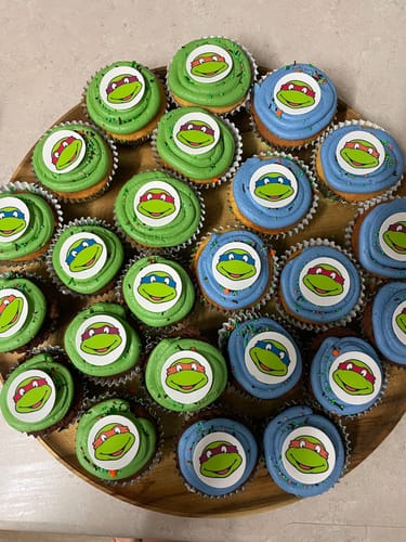 Customer photo review of Ninja Turtles - Edible Icing Cake Wrap