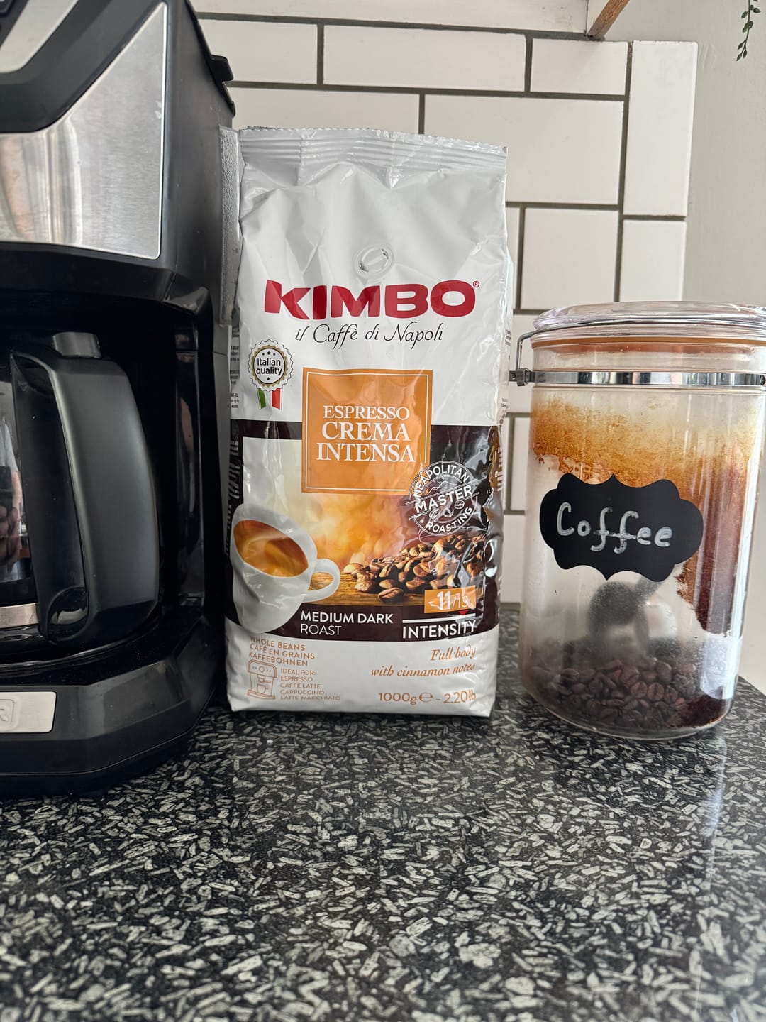 Customer photo review of Crema Intensa - Whole Bean Coffee 2.2lb Bag