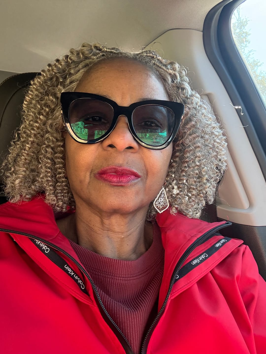 Customer photo review of Luvwin Silver Grey Boho Twist Curly Human Hair Wigs For Black Women