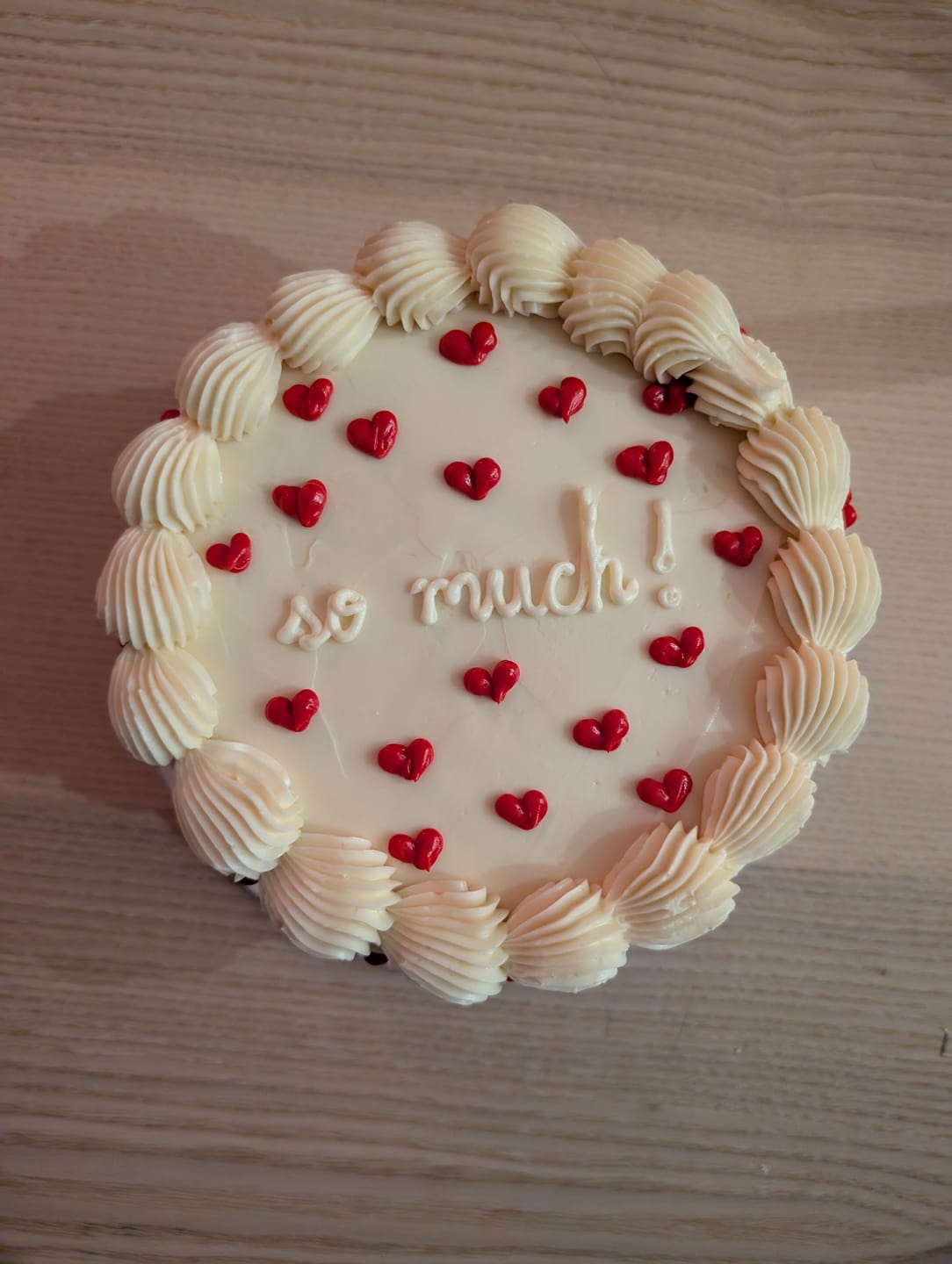 Customer photo review of Cake of Hearts