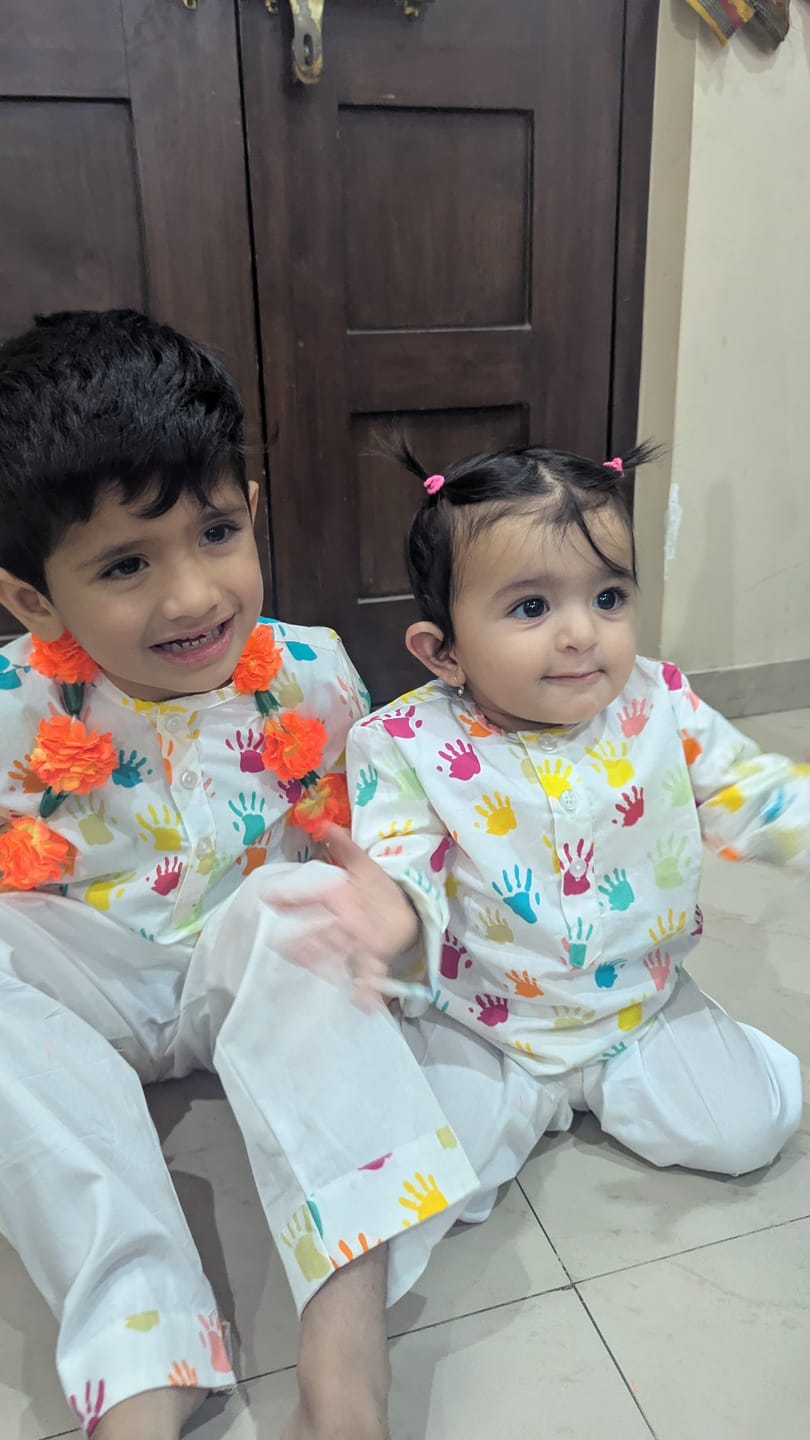 Customer photo review of Painted Palms Holi Kurta Pajama