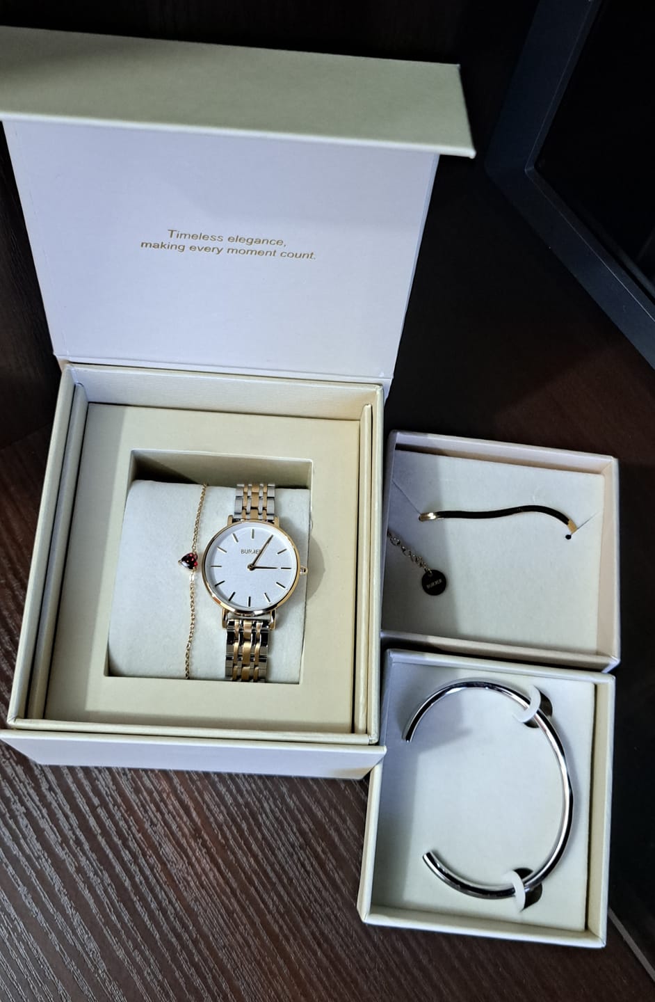 Customer photo review of Ruby Petite Gold Silver