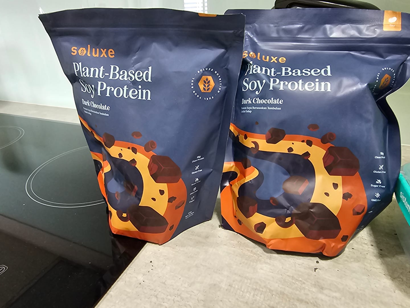 Customer photo review of Soy Protein Isolate - Dark Chocolate