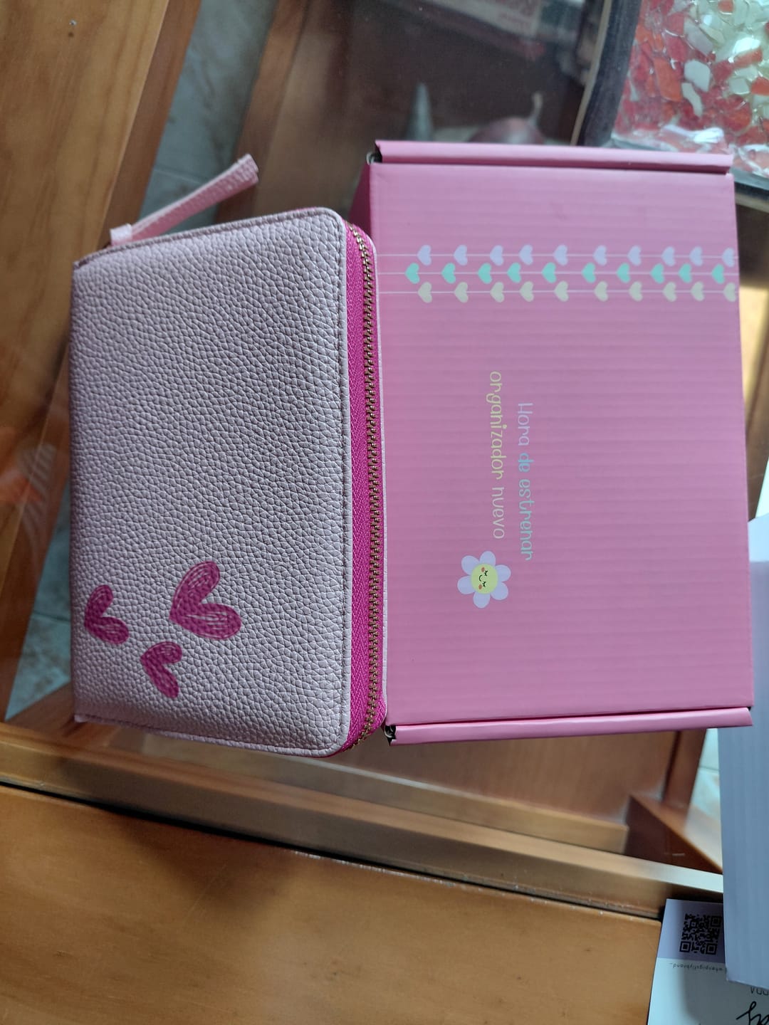 Customer photo review of Libreta de Ahorro con Cremallera A7 Rosa