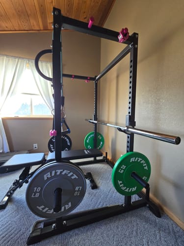 Customer photo review of RitFit High-Grade Color Bumper Plates Olympic 2-Inch Rubber