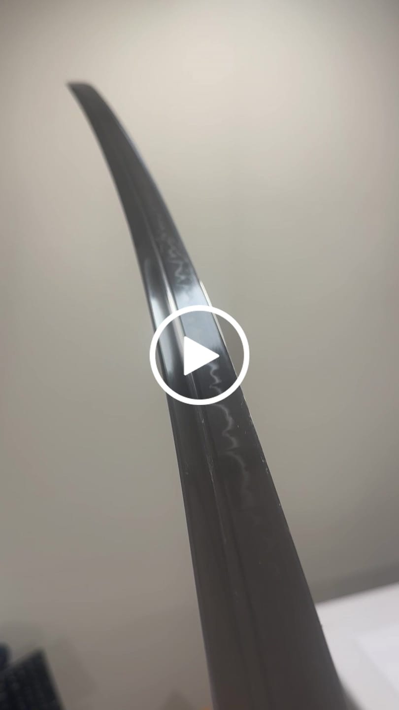 Customer video review of The Hannya Handmade Katana Clay Tempered T10 Steel