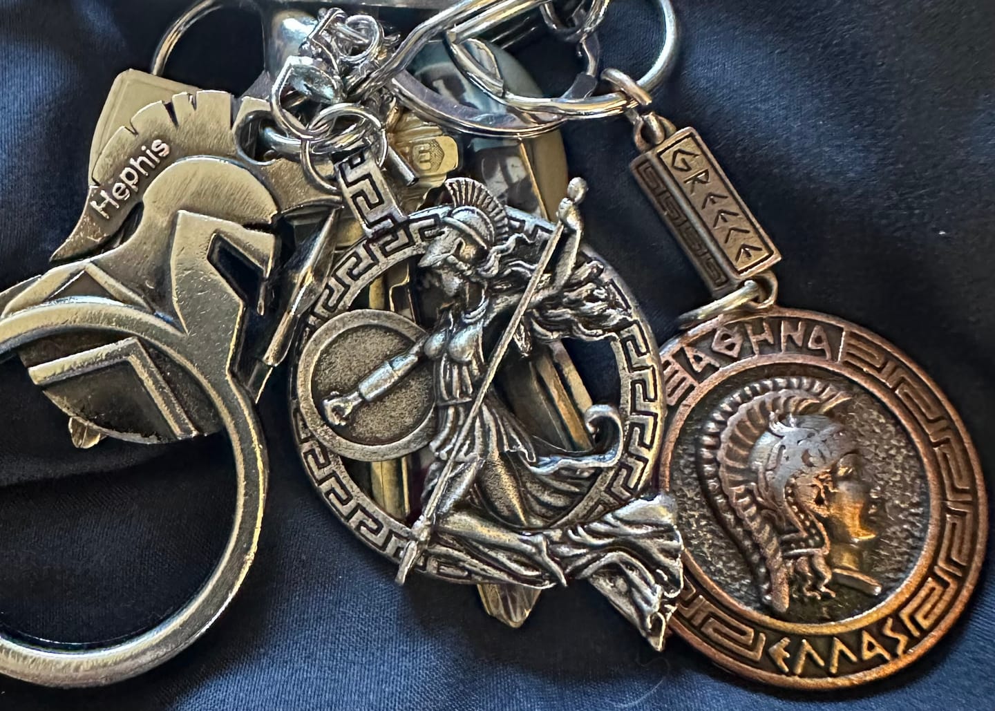 Customer photo review of Athena Keychain