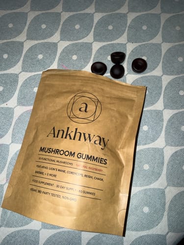 Customer photo review of Mushroom Gummies