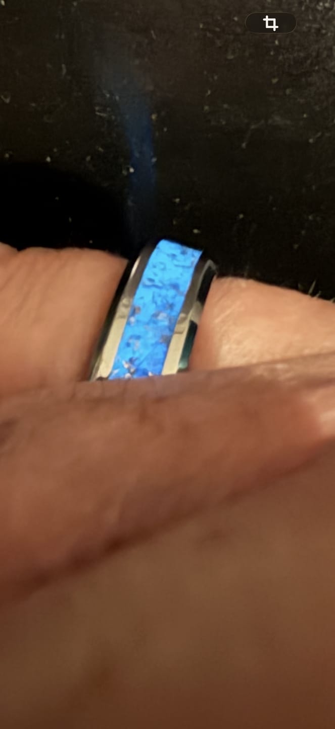 Customer photo review of Bague "Poussière d'Étoile" - Tungstène