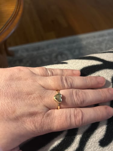 Customer photo review of Heart Locket Ring