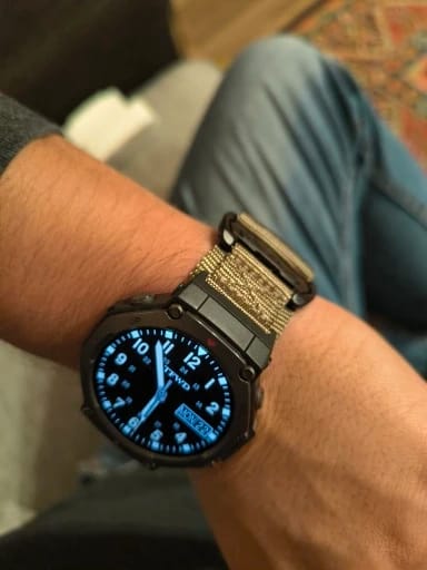 Customer photo review of COROS Watch Band Nylon Replacement Strap, Unisex, Adjustable