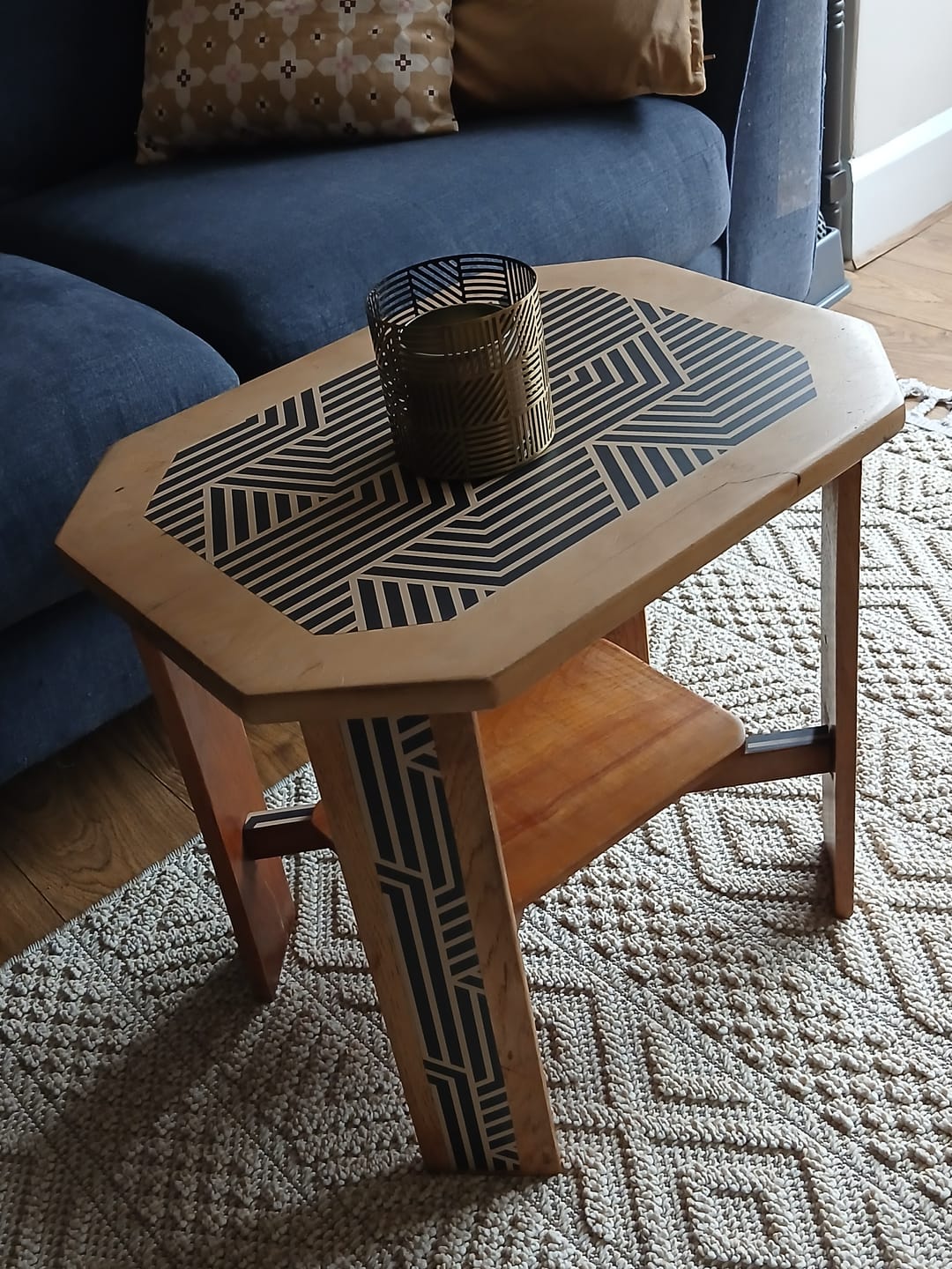 Customer photo review of Black & Gold Art Deco - Black & Gold Art Deco Vinyl Furniture Wrap