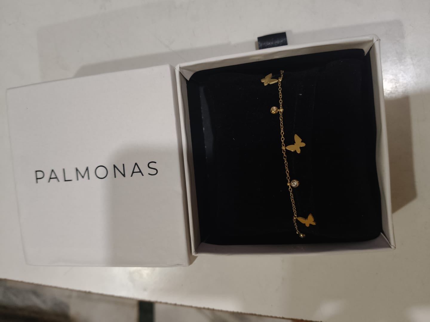 Customer photo review of Auroral Dance Gold Bracelet