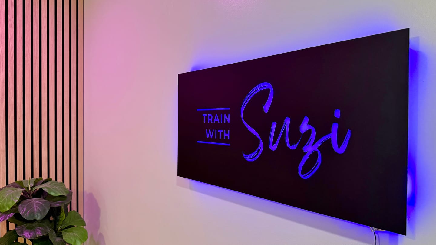 Customer photo review of Interior Backlit Custom Sign | Acrylic and PVC Logo Sign | Personalized Business Logo Sign (S6)