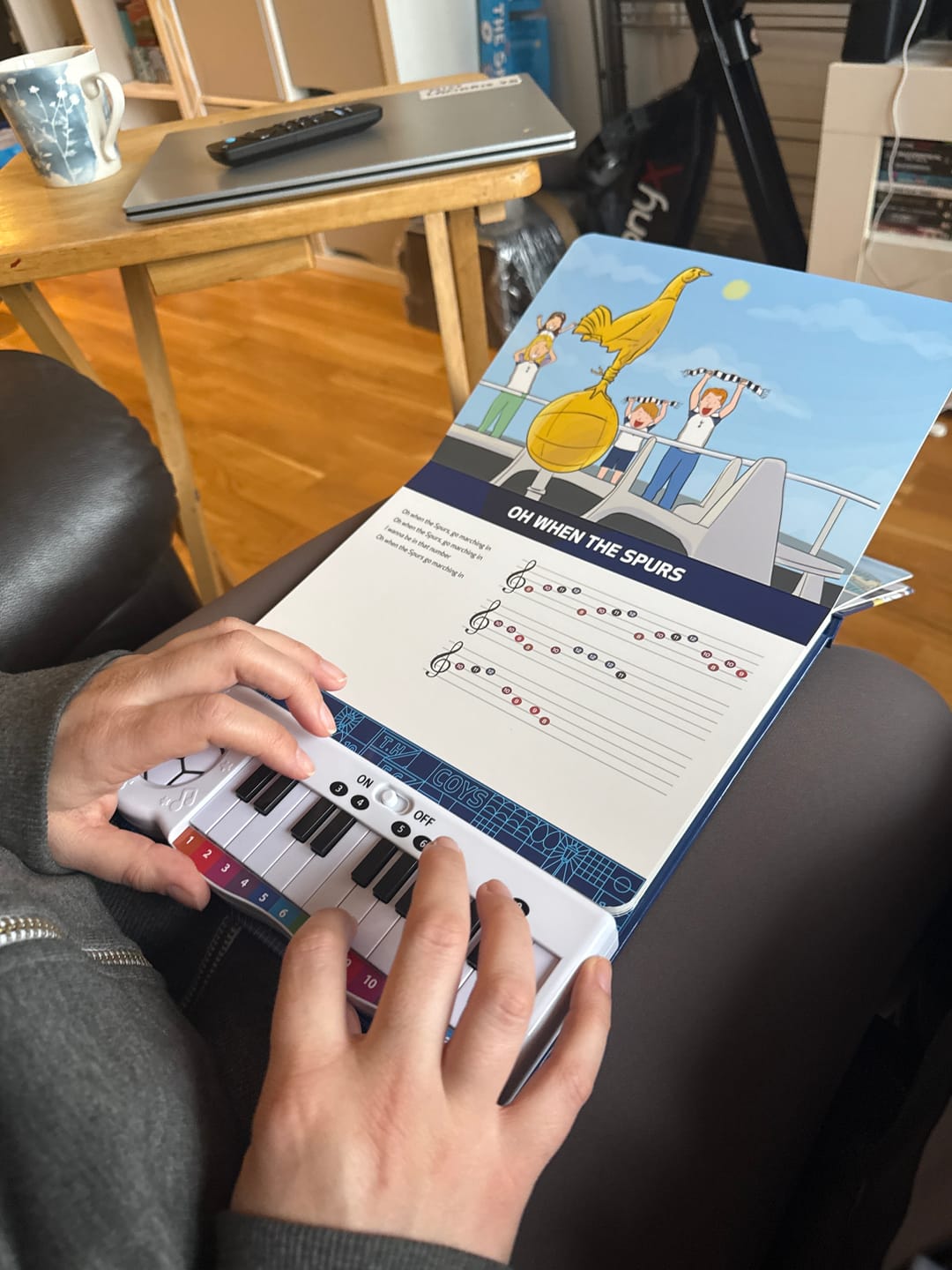 Customer photo review of Tottenham Hotspur Fan Chants Piano Book