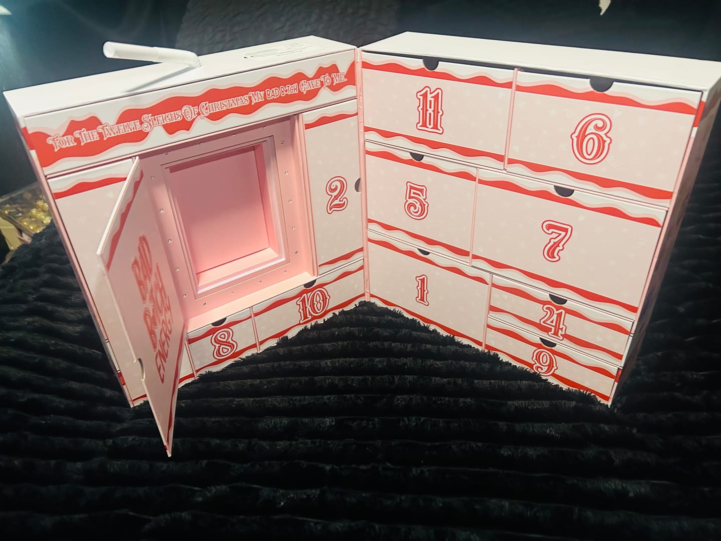 Customer photo review of 12 Sleighs Of Christmas Bad Bitch Skincare Advent Calendar 2025